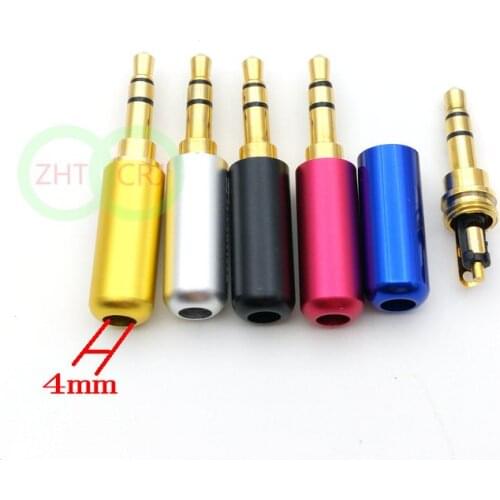 Aluminum shell Stereo 3.5mm Repair Headphone Jack Plug Cable Audio New