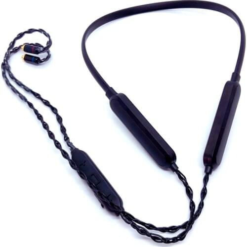 Hanging Neck Audio Cable for Mmcx 0.78mm 2pin SE215 SE535 IE80 A2DC QDC Cable 500 MAh Bluetooth5.0 HiFi Bluetooth Upgrate Cable