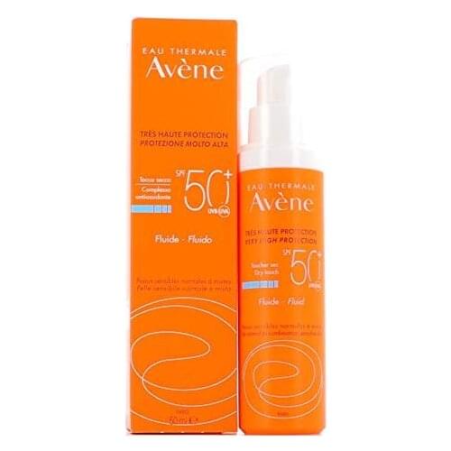 Avene Fluide 50+ Aerosoles de protección solar, 1 pieza x 50 ml