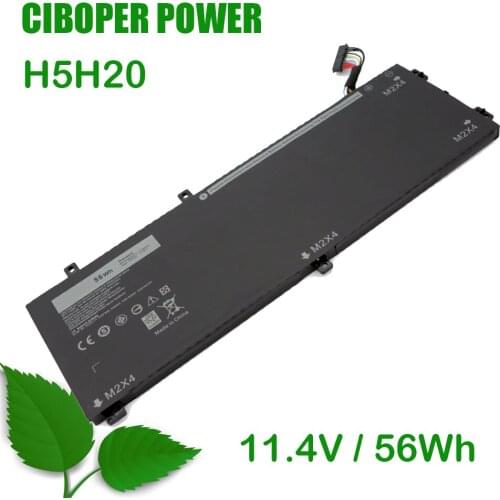 CP New Genuine Laptop Battery H5H20 11.4V 56Wh For 15 9560 9570 15-9560-D1845 and M5520 5530 62MJV M7R96 05041C 5D91C