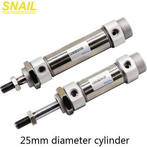 Diameter 25mm,small cylinder with magnetic ring,stroke75 100 125 150 175 200 225 250 mm for mechanical and pneumatic components