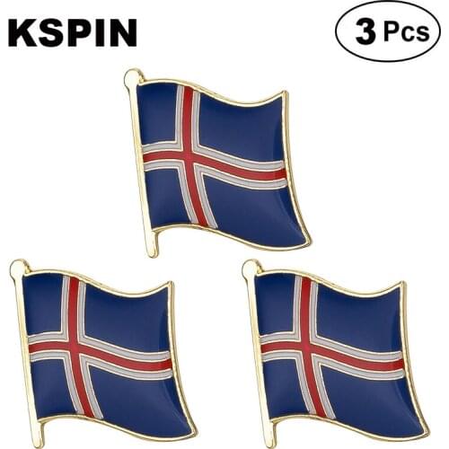 Iceland Lapel Pin Brooches Pins Flag badge Brooch Badges