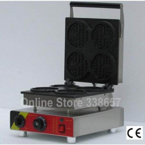 Electric commercial smile face waffle iron maker machine kitchen appliance 220V/110V