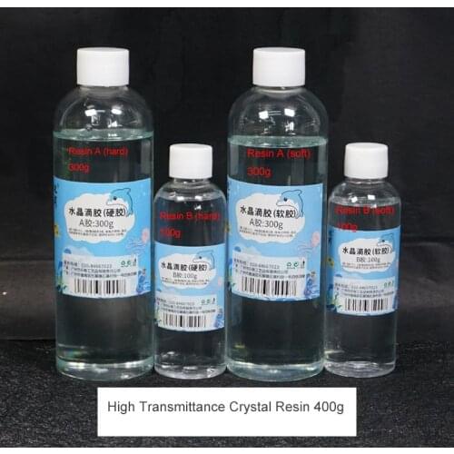 Enablefancy - 400g A3:B1 Crystal clear hard Resin high Adhesive transparent DIY Epoxy for Crafts Decor arts jewelry
