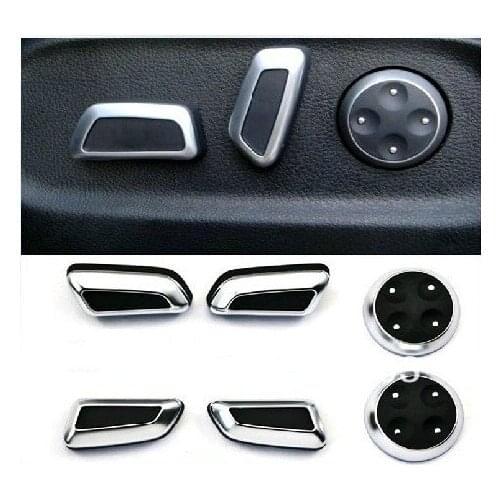 Chrome Modified Seat Adjustment Knob Button Button Switch For VW TIGUAN CC PASSAT B7 AUDI A4 A5 A6 B8