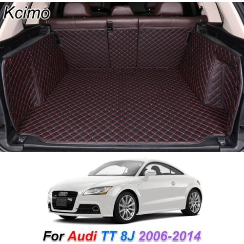 The Trunk Floor Leather Liner Car Trunk Mat Cargo Compartment Floor Carpet For Audi TT 2006-2014