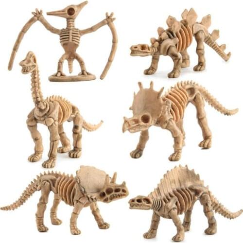 Set of 12 Kids Plastic Dinosaur Skeleton Figures Model Toys Poison