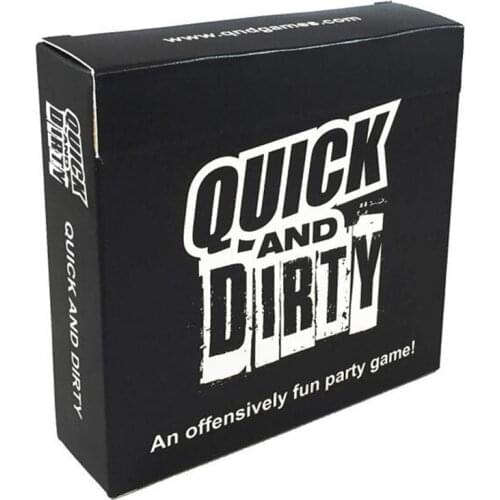 Board Game Quick and Dirty Cards Game Party