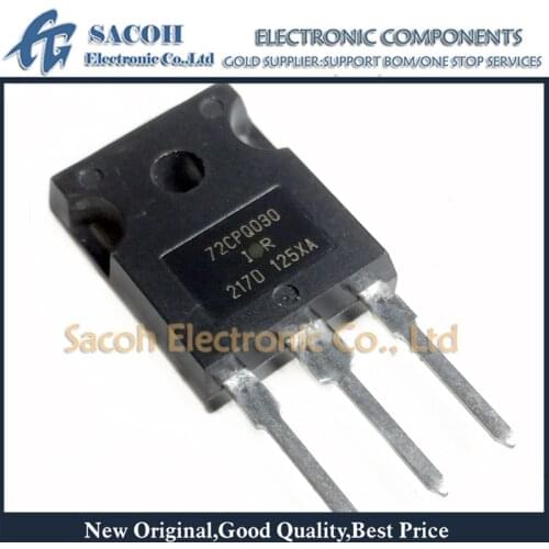 New original 10PCS/Lot 72CPQ030PBF 72CPQ030 or 52CPQ030 TO-247 70A 30V Schottky Rectifier