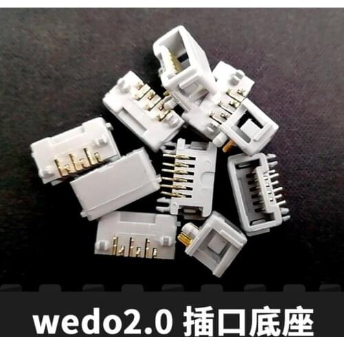 10Pcs/lot Programming Series Robots Model Building Blocks Education Steam Connector Cabe Parts For WEDO 2.0 Motors Sensor Toys