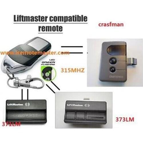 2pieces Replacement remote for LiftMaster 371LM Garage Door Opener 372LM 373LM Remote Transmitter beautiful
