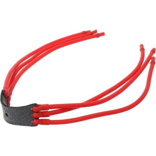 Slingshot Band Group Leather Pocket Rubber Band Latex Powerful Catapult Replacement Outdoor Hunting Shooting Tube new drop ship