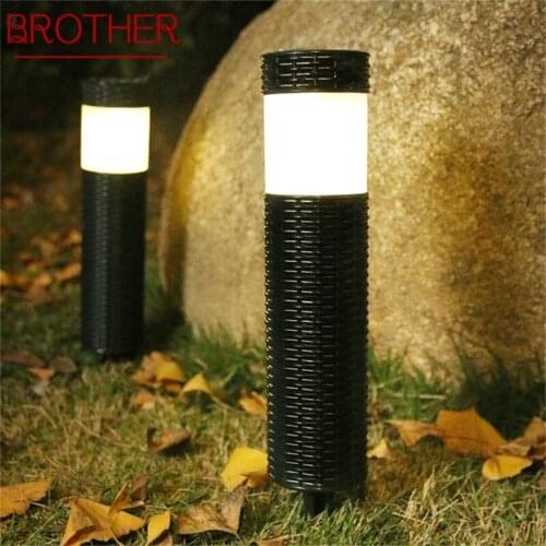 BROTHER Solar LED Lawn Light Outdoor Waterproof Fixture Home Decorative For Garden Villa Lawn Balcony Park