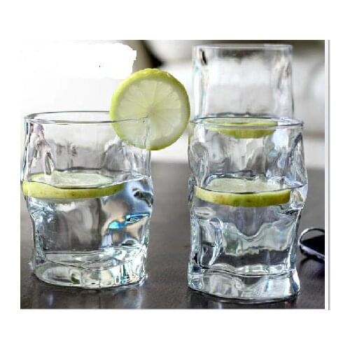 Mediterranean lover imported Italian SuoZhen undulating glass beverage cup on sale