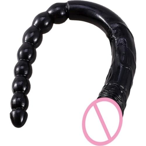 Super Long Dildo Anal Plug Butt Beads Double Head Big Penis Sex Toys for Women Men Gay Vagina Stimulator Prostate Massager