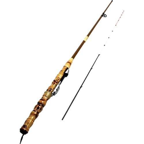 Ice Fishing Rod Portable Solid Rod Bamboo Fishing Rod River Shrimp Carp Fishing Pole Winter Fish Tackle Pesca