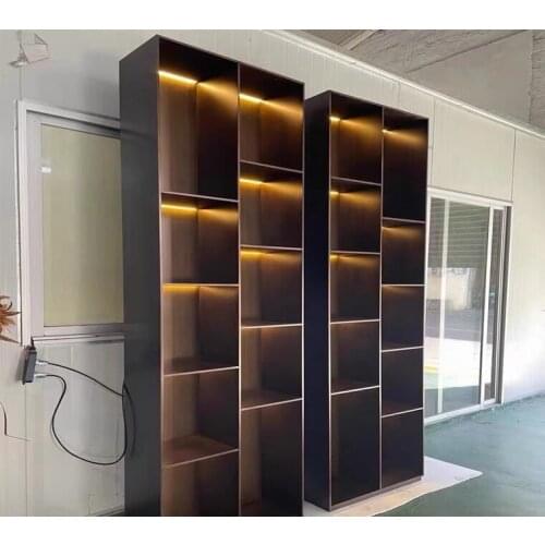 Stainless steel wine cabinet wine rack villa home refrigerated wine cabinet custom wine kiln winery display rack SUS 304