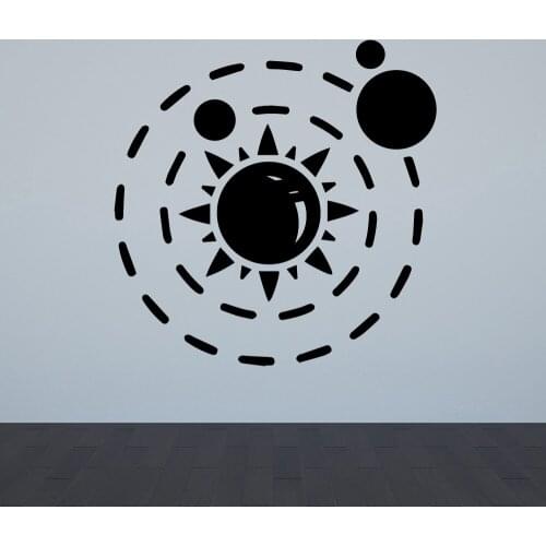 Funny Sun Wall-Sticker Personalized Creative For Living Room Decorative Vinyl Art Decoration DIY Home Decor