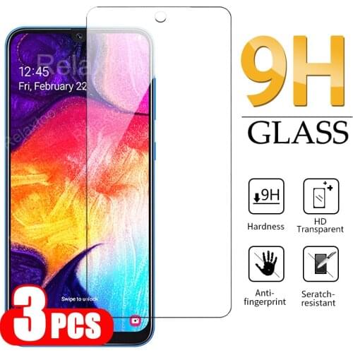 3PCS Protective glass on for Samsung galaxy A50 Screen Protector For Samsung galaxy A10 A20 A30 A40 A70 Tempered Glass film