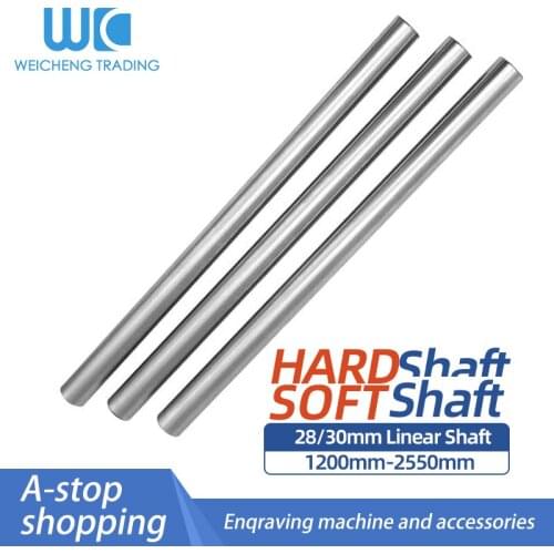 1/2PC Straight Optical Shaft Polished Rod Hard Shaft Guide Shaft Diameter 28/30mm length 1200 1250 1300 1500 1700 2000 2050 2500
