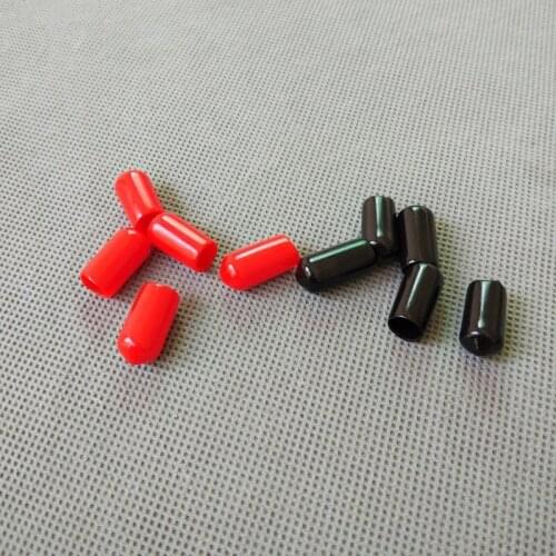 100pcs/lot 7mm End cap PVC Plastic Cable wire thread waterproof cover vinyl End cap PVC rubber steel pole tube pipe protecting