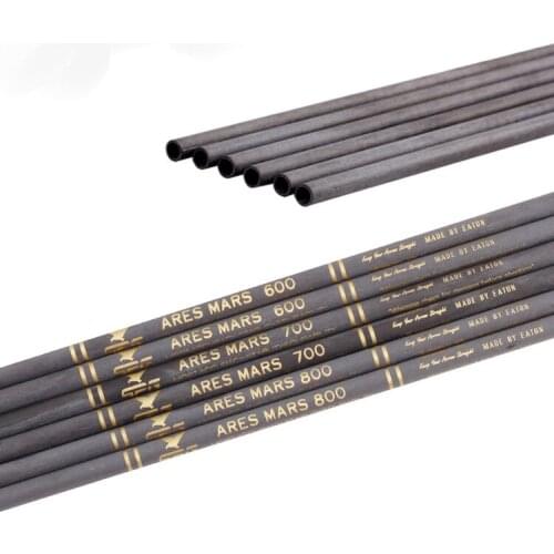 12pcs spine 600 700 800 900 pure carbon arrow shaft ID 4.2mm bow archery huntting and shooting