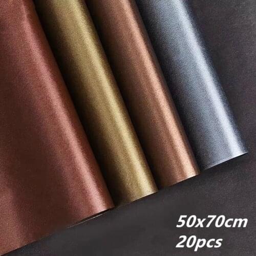 New 20pcs Tissue Papers Flower Wrapping papers Gold Pearl Craft Tissue Papers New Year Christmas Gift Wrapping Papers