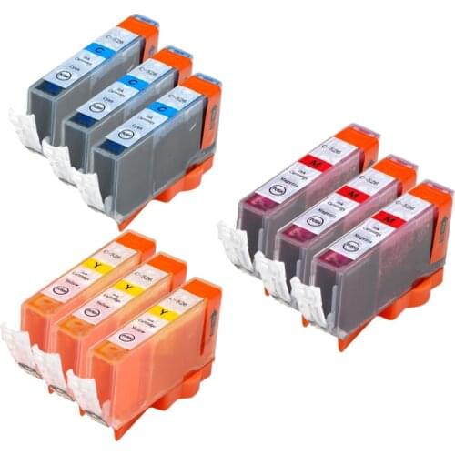9pcs PGI 525 CLI 526 ink cartridge For canon PIXMA IP4850 IP4950 IX6550 MG5150 MG5250 MG5350 MX715 MX885 MX895 printer