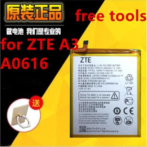 New Li3939T44P8h856743 cell phone battery for ZTE A3 A0616 with Repair Tools for gift