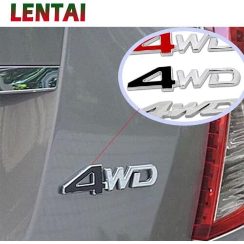 LENTAI 1PC Auto Car 3D Metal Sticker 4WD 4X4 For Mercedes W203 BMW E39 E36 E90 F30 F10 Volvo XC60 Alfa Romeo Audi A6 c5