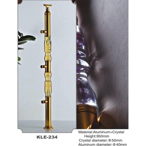 Freeshipping 950mm Dia 50mm Acrylic Archic Royal Pantinated Pole Pillar Baluster Post for Stair and Handrail