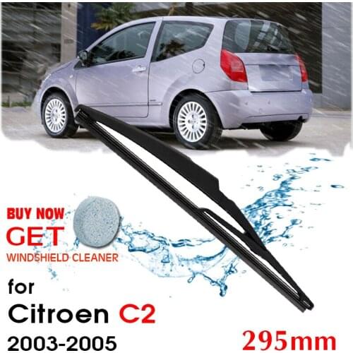 BROSHOO Car Rear Wiper Blades Back Windscreen Wiper Arm For Citroen C2 Hatchback (2003-2005) 295mm,Windshield Auto Styling