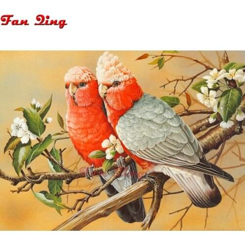 Diy Diamond Painting Full Square/Round Drill two nice parrot 5D Diamond Embroidery Cross Stitch Kit Mosaic Rhinestone