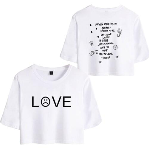 Lil Peep T Shirt Harajuku Summer Tops Kawaii Women T-shirts Fashion Sexy Short Sleeve Top Love Printing Girl Clothes
