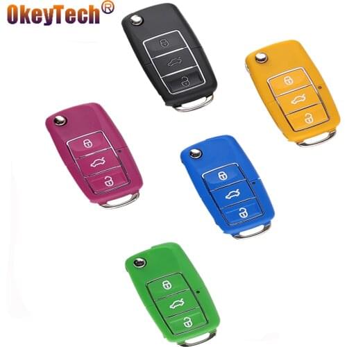 Auto Car Key Shell For Volkswagen for Vw for Seat for Skoda Jetta Golf Passat Beetle Polo Bora 3 Button Replacement Flip Remote