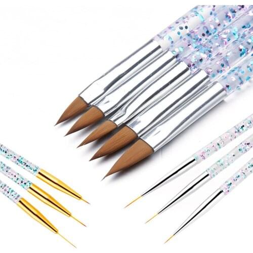 Nail Art Drawing Set Manicure Liner Brush DIY Painting Flower Drawing Lines Nails Pen Professional Design Salon Tool French Tips