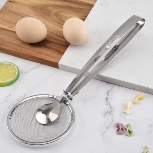 430 Stainless sSeel Multifunctional Food Drain Clamp Heat-Proof Extended Frying Clip Strain The Deep-Fried Soup Kitchen Tools