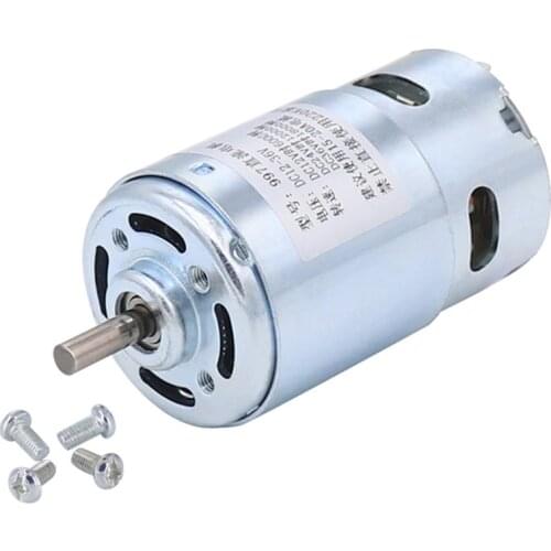 997 Strong DC Motor 12-24V High Speed 36V Motor Mute Double Outlet Shaft Bearing Lathe Table Saw Drill Low Speed Motor