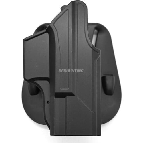 OWB Glock 19 19X Gun Holster Right Hand Quick Release Pistol Case Open Carry Belt G19 Holster for Hunting Paintball