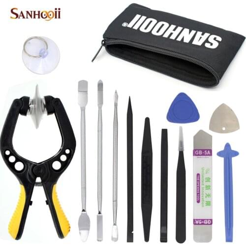 Screen Opening Pliers Pry Spudger Tools Repair Tool Kit Yellow Suction Cup For iPhone iPad Cellphone Phone Tablet PC ZM56