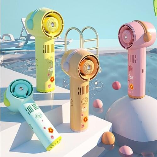 YenvK Portable Handheld Mini Fan Bladeless Fan USB Rechargeable Desktop Fan Air Cooler Use For Travel