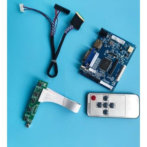 Kit Work for B133XW01 1366x768 LED HDMI 2AV remote VGA AV monitor LCD 40pin panel Controller Board Screen driver display
