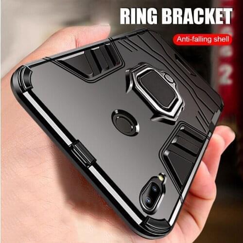 Luxury Magnet Metal Ring Case For Xiaomi Redmi Note 7 8 pro mi8 Lite Shockproof Case For Xiaomi mi 8 SE A2 A1 Car Holder Case