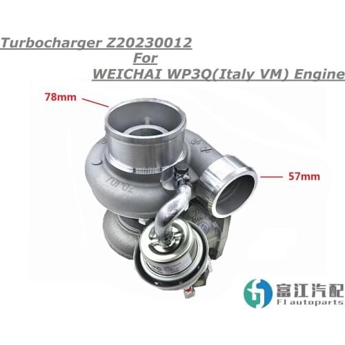 Engine Turbocharger Z20230012 For WEICHAI WP3Q Italy VM Motor Accessories Autoparts Trucks or Sailing Marine Ship
