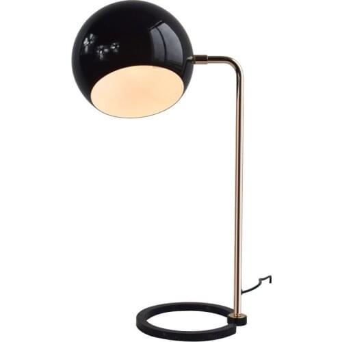 Contracted metal round head desk lamp of bedroom the head of a bed a desk between example the lamp that shield an eye