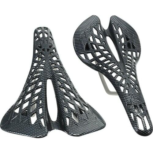 Bicycle Saddle Seat Cushion Spider Carbon Fiber PU Breathable Soft Cycling Accessories Mountain Road Bike Seats