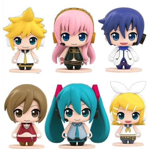 Vocaloid Hatsune Pocket Maquette Series Gacha Anime Figure Cartoon Model Desktop Ornaments Collectible Model Toys Hatsune Doll