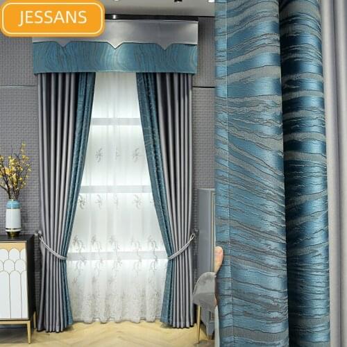 European-style High-end Three-dimensional Splicing Curtains Blackout Curtains for Bedroom Living Room Product Customization