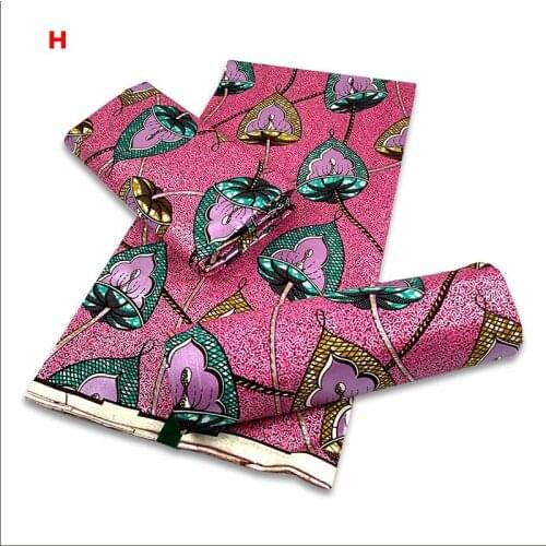 Golden Wax Fabric Cotton 6yards New Wax Guaranteed Wax African Wax for Nigerian Dress S210525