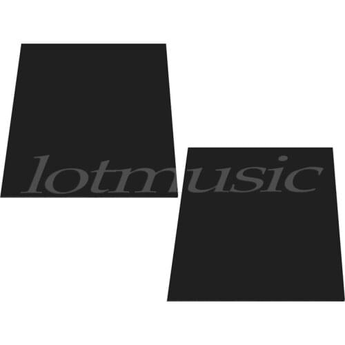 2pcs 1ply 12x12 inch Guitar Pickguard Material Pick Head Veneer Sheet Black 1mm